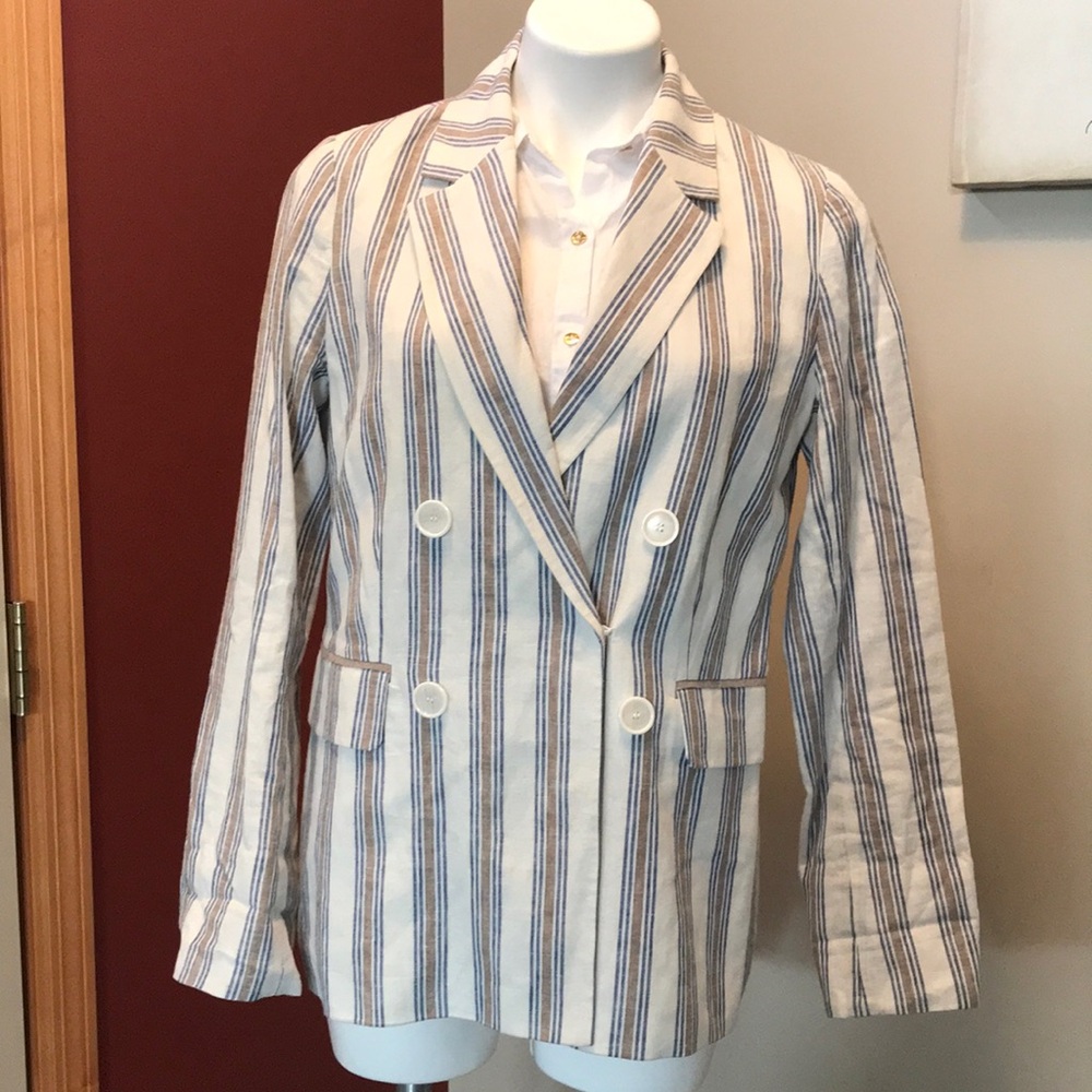 🐲💙 a love a stripe blazer jacket